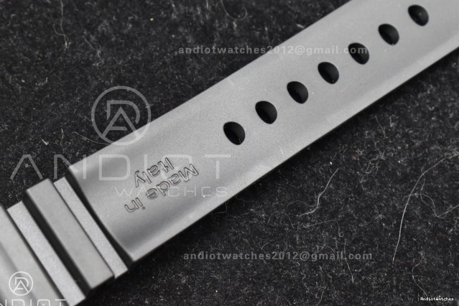 on Best Dial Black P 992 PAM2164 Strap 42mm Submersible Edition Black Rubber VSF WrinkleFree 0211